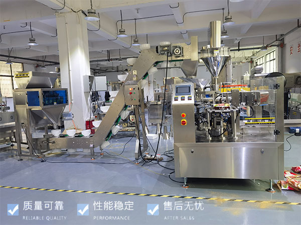 调料粉末颗粒自动化包装流水线